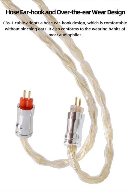 j70515 NICEHCK DZX-1+8 2PIN 1DD+8BA NICEHCK C8-1: 8 Core Silver Plated and Copper Mixed Earphone