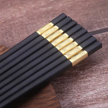 

Character Alloy Chopsticks Sets Hotel Household Anti-slip