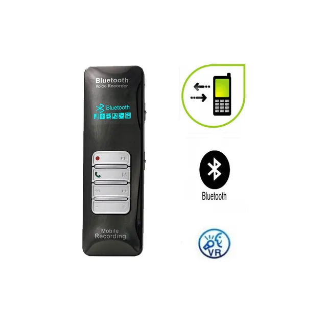 Bluetooth Máy Ghi Âm Ghi Âm Điện Thoại Di Động Gọi Âm Thanh Kích Hoạt VOX VOS Mật Khẩu Bảo Vệ MP3 Chơi