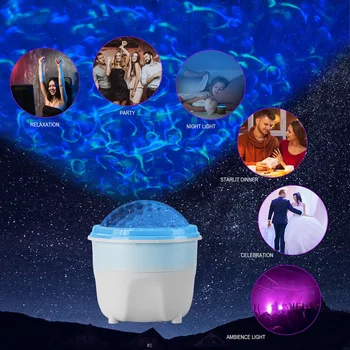 

2 In 1 Night Light Projector Spin Starry Sky Star Master Rotating Children Kids Baby Sleep Romantic Led USB Lamp Projection