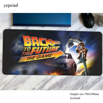 

back to the future mousepad cheapest Computer mouse mat gamer gamepad pc HD print gaming mousemat desk pad office padmouse