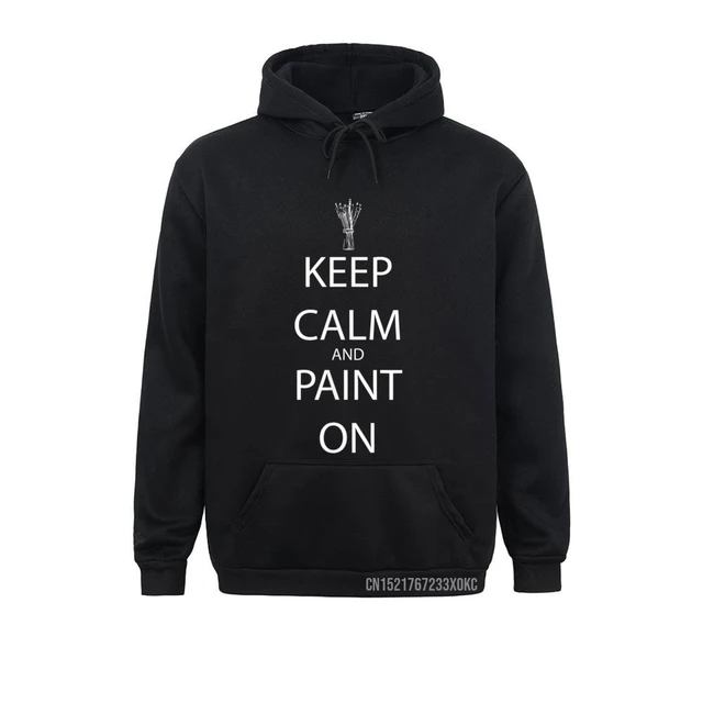 Keep Calm And Paint On Artist Pocket Sweatshirts Normal Long Sleeve Funky  Hoodies Casual Clothes For Women April Fool Day - Hoodies & Sweatshirts -  AliExpress