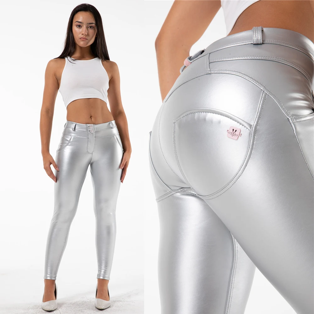 Shascullfites Melody Push Up Silver Pants Vinyl Leggings Sport Women  Activewear Fitness Shiny Workout Slimming Leggings - AliExpress