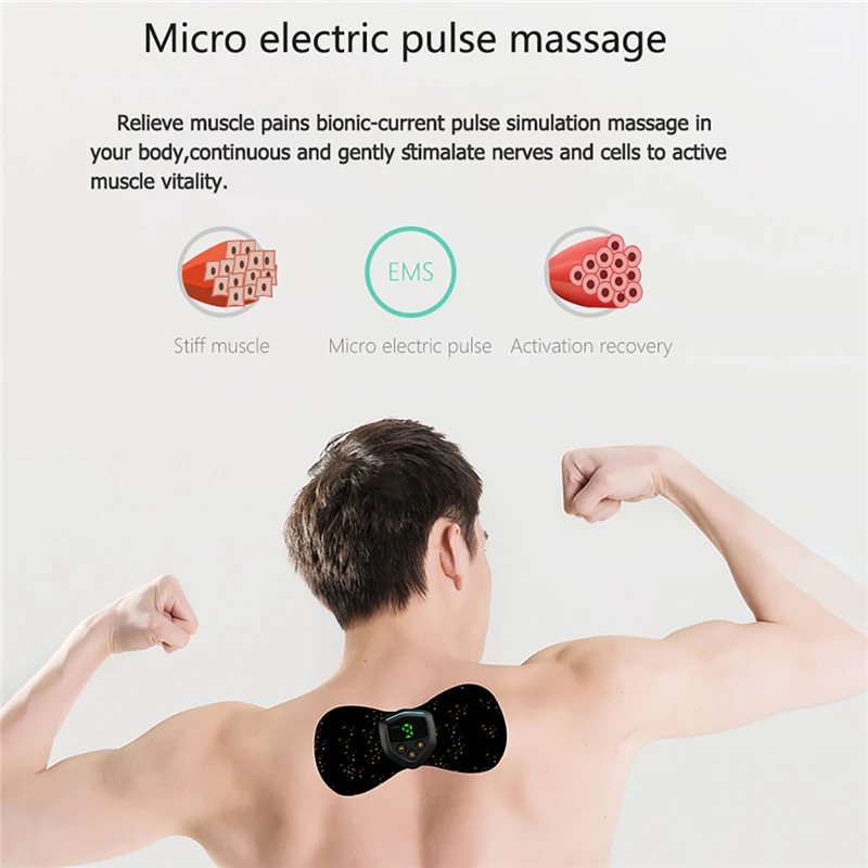 Mini Neck Massager Back And Neck Vibro Massager Electric Chinese Medicine EMS Tens Health Care Machine Shiatsu Massager Shiatsu