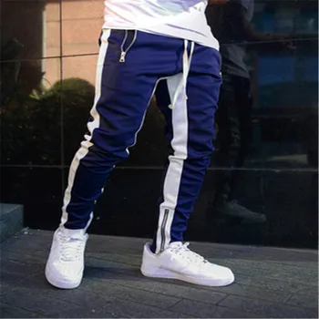 

2020 Mens Joggers Casual Pants Fitness Men Sportswear Tracksuit Bottoms Skinny Sweatpants Trousers Black Gyms Jogger Track Pants