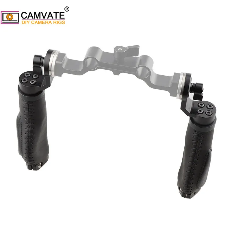 CAMVATE 2 шт. кожаные ручки для камеры со стандартной розеткой ARRI (Резьба M6) DSLR