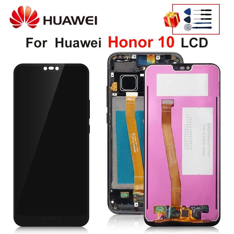 ЖК дисплей 5 84 дюйма для HUAWEI Honor 10 сенсорный экран дигитайзер Huawei honor телефон с