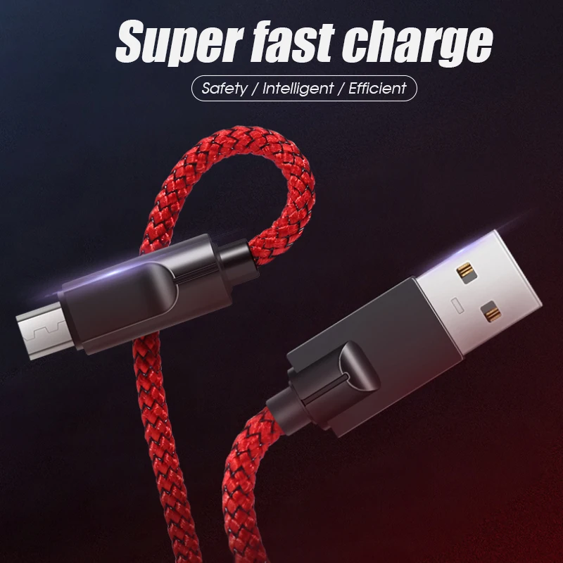 

1M Micro USB Phone Cable Android Charger Cable Micro USB Fast Charging Cord For Xiaomi Redmi 5 Plus 6 6A S2 For Huawei P10 Cable