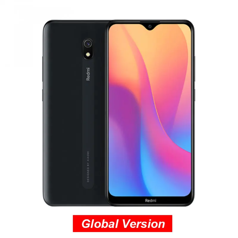 Xiaomi Redmi 8A 8 A с глобальной версией, 2 Гб, 32 ГБ, 6,22 дюйма, Восьмиядерный мобильный телефон Snapdargon 439, 5000 мАч, смартфон с камерой 12 МП - Цвет: Midnight Black