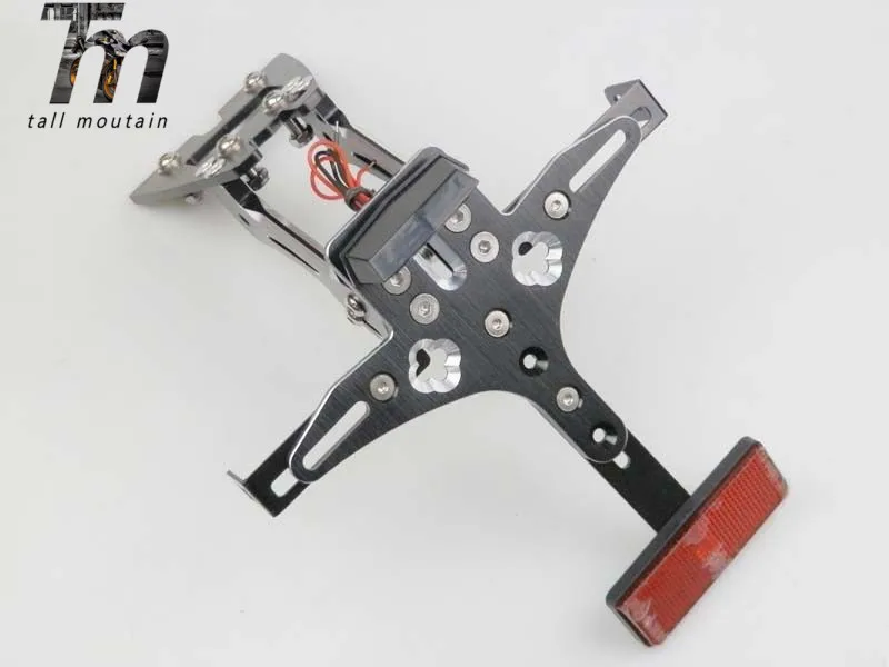 For Honda CB1000R 2012 2013 2014 2015 Black CNC Aluminum Adjustable License Plate Mount Holder Bracket with White Led Lights | Автомобили