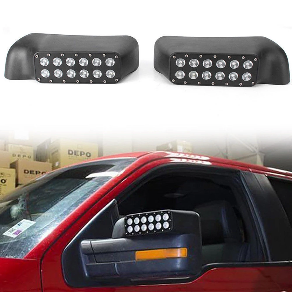 

Car With Light Led Direct Fit Side Amber Rearview Shell Lamp Auto Vehicle Mirror Cover Running Turn Signal For Ford F150 Raptor