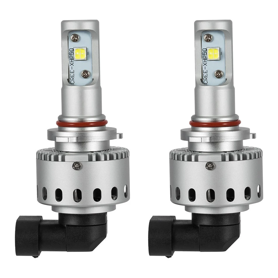2pcs LED H4 H8 H11 H7 9012 HIR2 H16 H1 9005 HB3 9006 HB4 H9 H10 H3 Car Headlight Bulbs Cree XHP50 Chips 12000LM 12V Auto Lights |