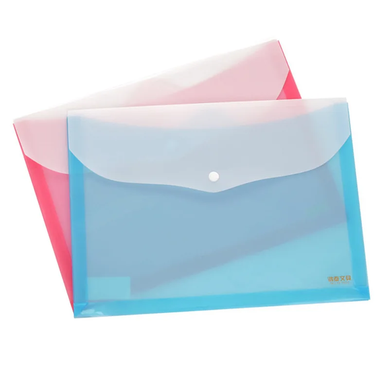 

A4 Large Capacity Double Layer Office PP File Pocket Snap Profession Production File Holder Folder And Other Stationery