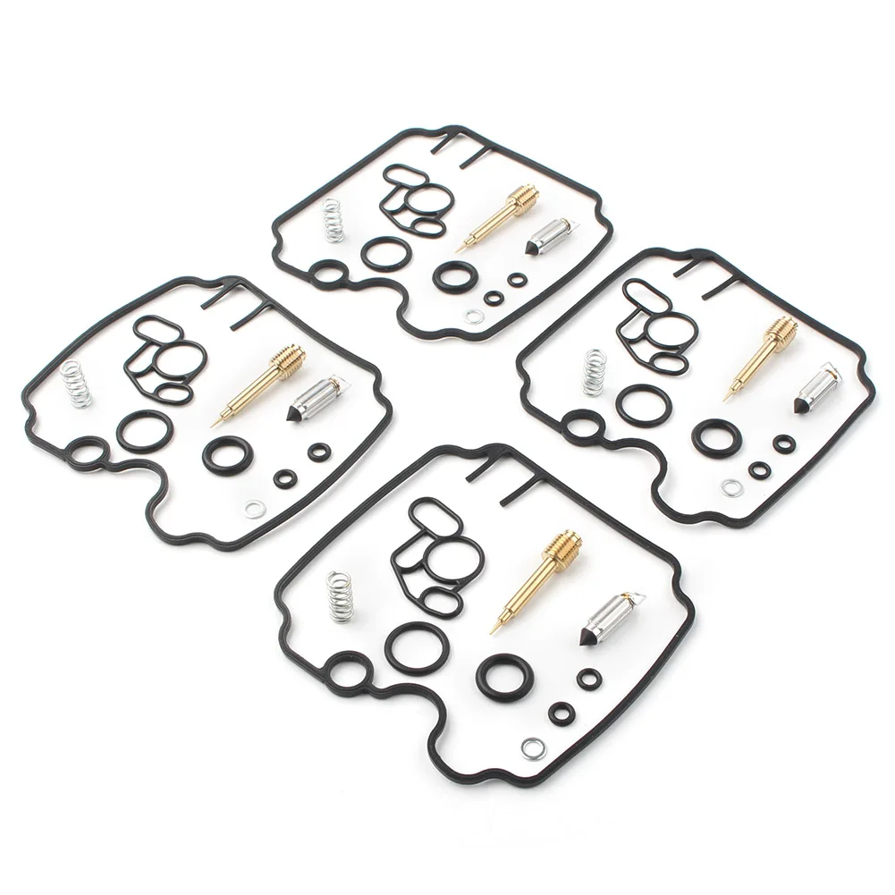 

4 Sets Motorcycle Carburetor Rebuild Kits Floating Needle For Yamaha TDM850 1992-1993 / FZR1000 1989-1995 / TRX850 1996-1999