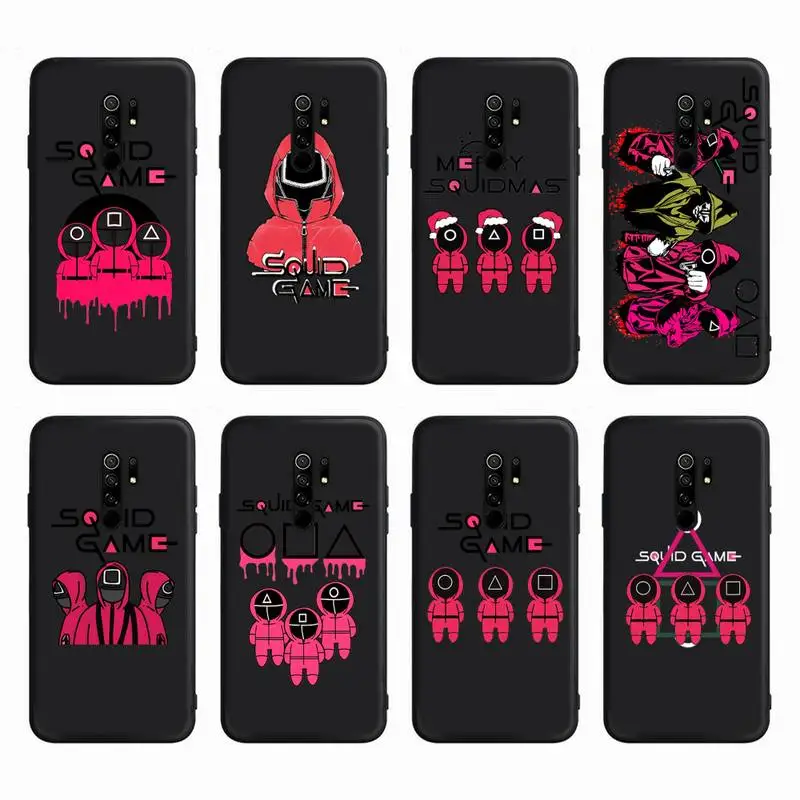 Силиконовый чехол Yinuoda для телефона с рисунком из игры кальмар Redmi S2 4X 5A 6A 7 7A 8 8A 9 9A 5