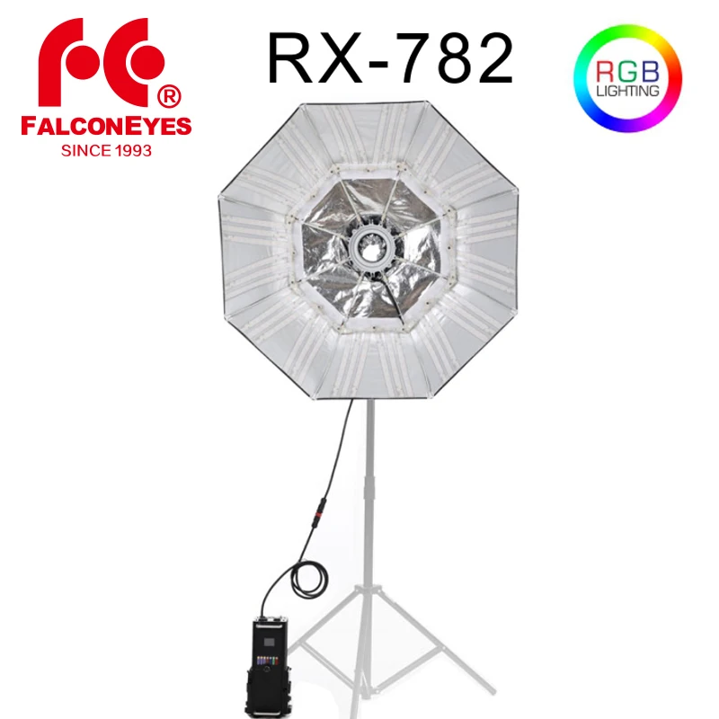 

FalconEyes RX-782 Phone Lighting RGB 220W Photography Light Continuous Lighting Bowens for Dslr Camera Video Studio Youtube