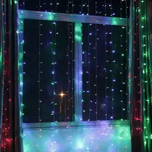 3 м 300 светодиодный Светодиодный окна Шторы светильник s гирлянда светодиодный Сказочный светильник, на свадьбу, на праздник, вечерние Рождественский светильник ing декоративная лампа