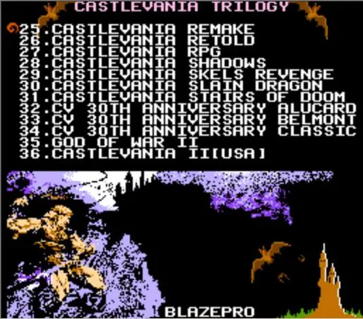 Caslevania I, II, III коллекция 47 в 1 игровой Картридж для консоли NES