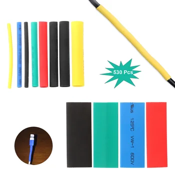 

530pcs Wire Connector Durable Heat Shrink Adhesive Tubing Cable Tube Assortment Sleeve Wire Connector for Connecting