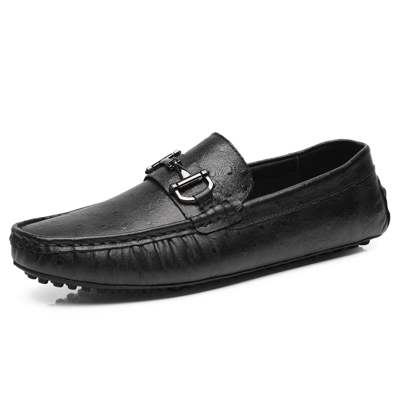 

2019 Spring Summer NEW Men's Loafers Lazy soft Flat Casual Shoes Men Breathable Slip-On Soft Leather Driving Shoes Moccasins