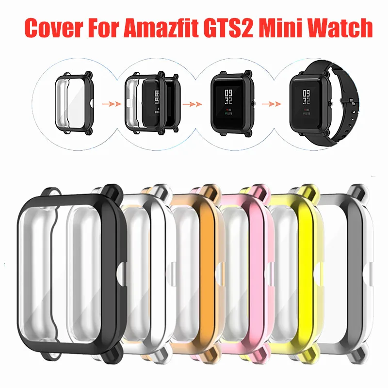 Защитный чехол для экрана Xiaomi Huami Amazfit GTS 2 mini Watch цветной защитный из ТПУ GTS2 |