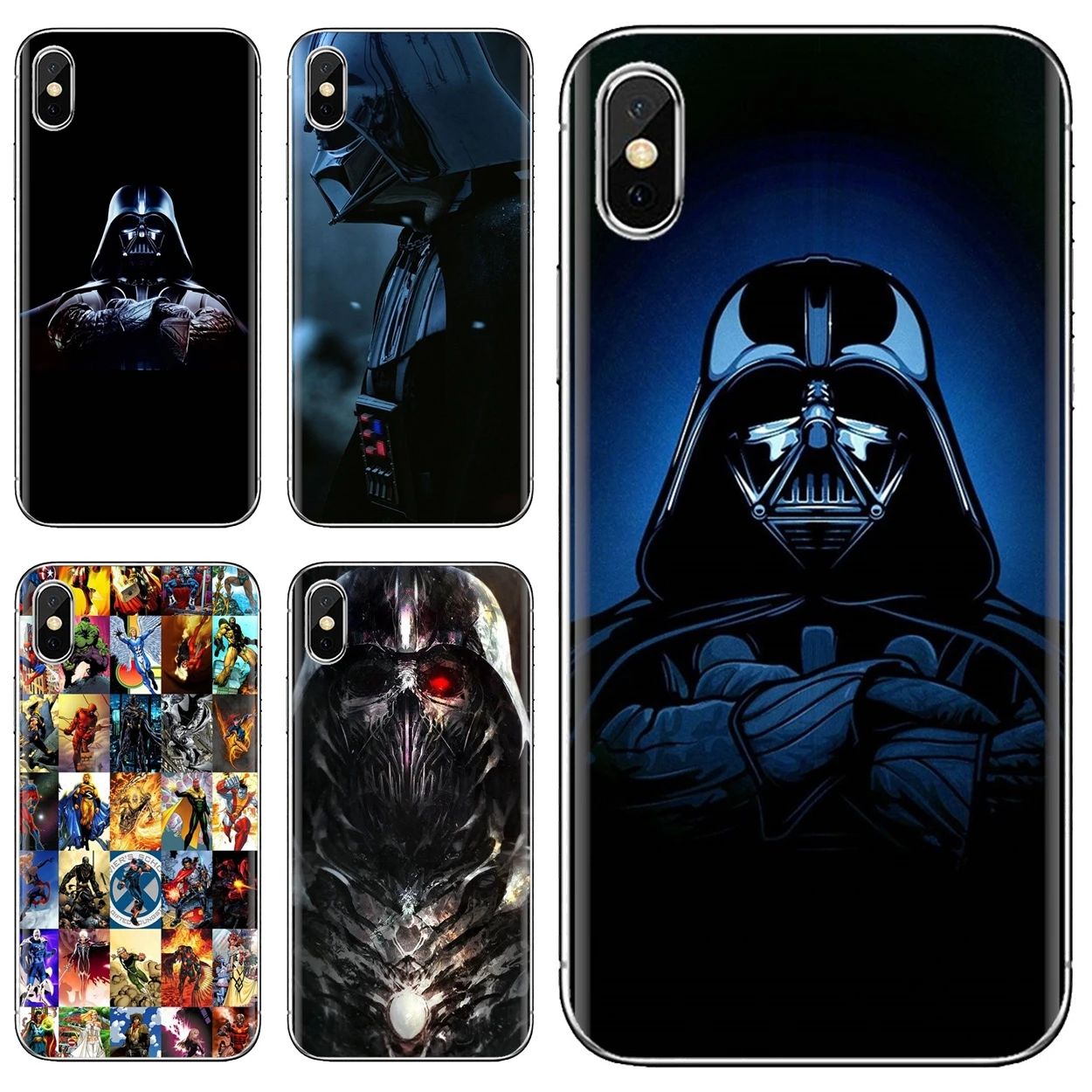 Мягкий чехол для iPhone 11 Pro 4 4S 5 5S SE 5C 6 6S 7 8X10 XR XS Plus Max iPod Touch Дарт Вейдер ниндзя