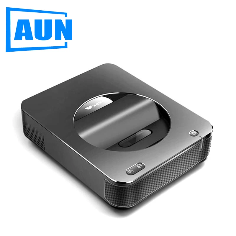 Аун Новый 720P проектор S6A Pro 250 Ansi Android 6 0 (2G RAM + 16G ROM) с коротким фокусом портативный