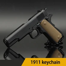 

Tactical Mini Pistol Shape Keychain Decorations Detachable Hiking Camping Tool M92 1911 Gun Weapon Keyring Hunting Accessories