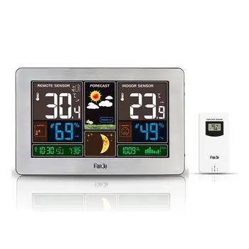 

Electronic Digital LCD Desk Clock Temperature Humidity Monitor Clock Thermometer Hygrometer Weather Forecast Table Clock