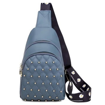 

crossbody bags for women solid color rivet PU leather women's Shoulder Messenger Bag bags for women 2020 waist bag sac a main