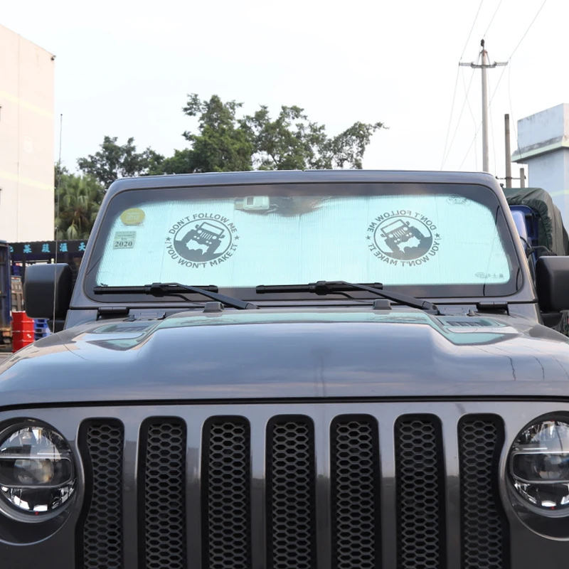YCCPAUTO 1 шт. козырек от солнца на лобовое стекло для Jeep Wrangler JL/JT Gladiator Защита от УФ-лучей на переднее стекло автомобиля
