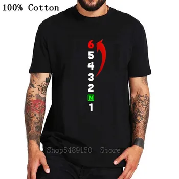 

Motorcycle Shift Gear Men's T-Shirt Hip Hop 1N23456 Funny Harajuku Tshirt Homme Fashion Print Moto Pure Cotton T Shirt Camisetas
