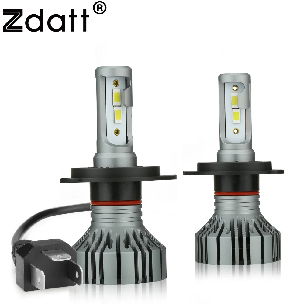 

Zdatt H4 LED Headlights Ice Lamp H4 H13 9004 HB1 9007 HB5 Hi/Lo Beam Diode Lamps for Cars 12000LM 100W 6500K 12V LED Automobiles