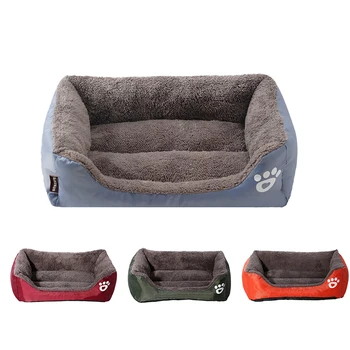

Large Pet Dog Bed Cat House Warming Soft Fleece Nest Dog Baskets Fall Mat Winter Warm Waterproof Kennel For Cat Puppy Bed