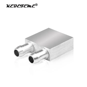 

KEBETEME Aluminum Liquid-Water Cooling Block For Computer CPU Radiator for PC And Laptop CPU Silver Heat Sink System