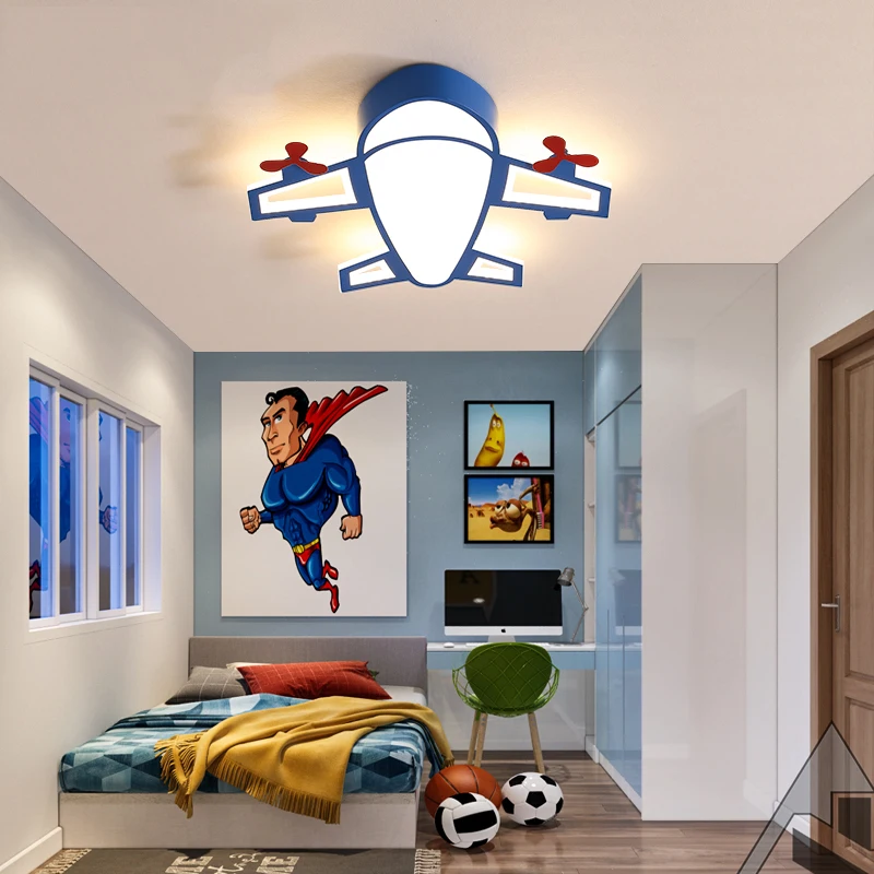 

Creative Cartoon Air Plane Kids Ceiling Light Baby Boys Girls Children Kids Room Light Bedroom Lamp Nursery Decorative Li