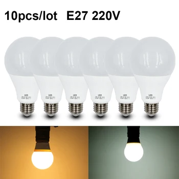 

E27 LED Light Bulb 5W 7W 9W 12W 15W 18W Lamp 220v ampoule Warm Cold White Lampada Bombilla Spotlight Home lights