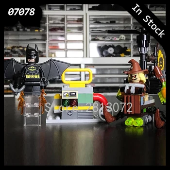 

07078 In stock Batman Movie Scarecrow Fearful Face-Off 156Pcs Building Blocks Compatible with 70913 Bricks DC Christmas Gifts
