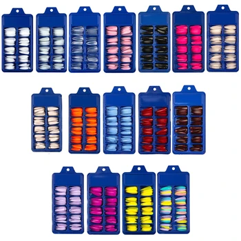 

100pcs/box Fake Nail Press on Long Ballerina Extra Long Stiletto False Nail Tips Acrylic Gel Salon Half Cover DIY Tools Jewelry