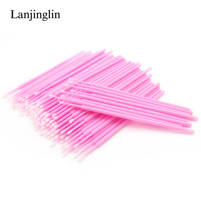 Disposable Makeup Cotton Swab Mini Individual lash Applicators Mascara Brushes Eyelash Extension For Maquillaje Makeup