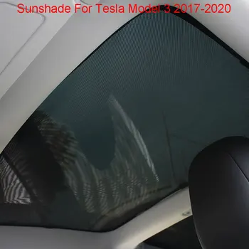 

For Tesla Model 3 2017-2020 Sunshade Front Rear Car Sun Visor Skylight Shades Protector