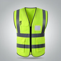 Gilet réfléchissant haute visibilité, vêtements de travail, moto, cyclisme, sport en plein air, vêtements de sécurité réfléchissants 