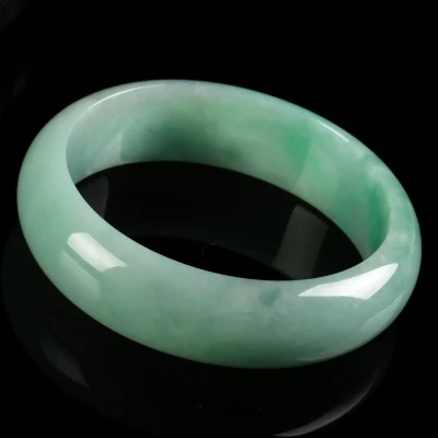 

zheru jewelry natural Myanmar jadeite 54-64mm light green bracelet elegant princess jewelry send mother to send girlfriend