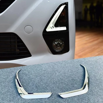 

For Nissan DAYZ Front Fog Light Lamp Cover Head Fog Light Trim ABS Chrome Car Styling Auto Accessories 2pcs