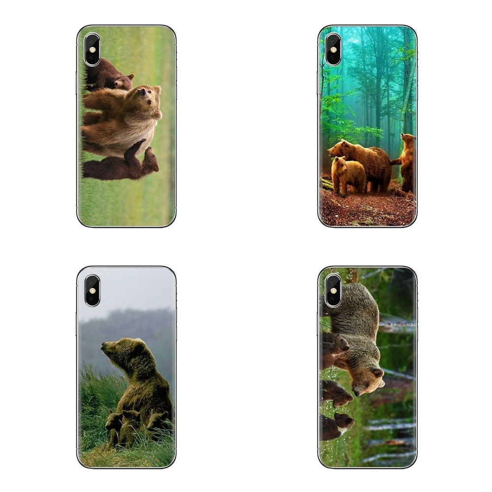 Для LG Spirit Motorola Moto X4 E4 E5 G5 G5S G6 Z Z2 Z3 G2 G3 C Play Plus Mini Mama Bear с медвежонками обои