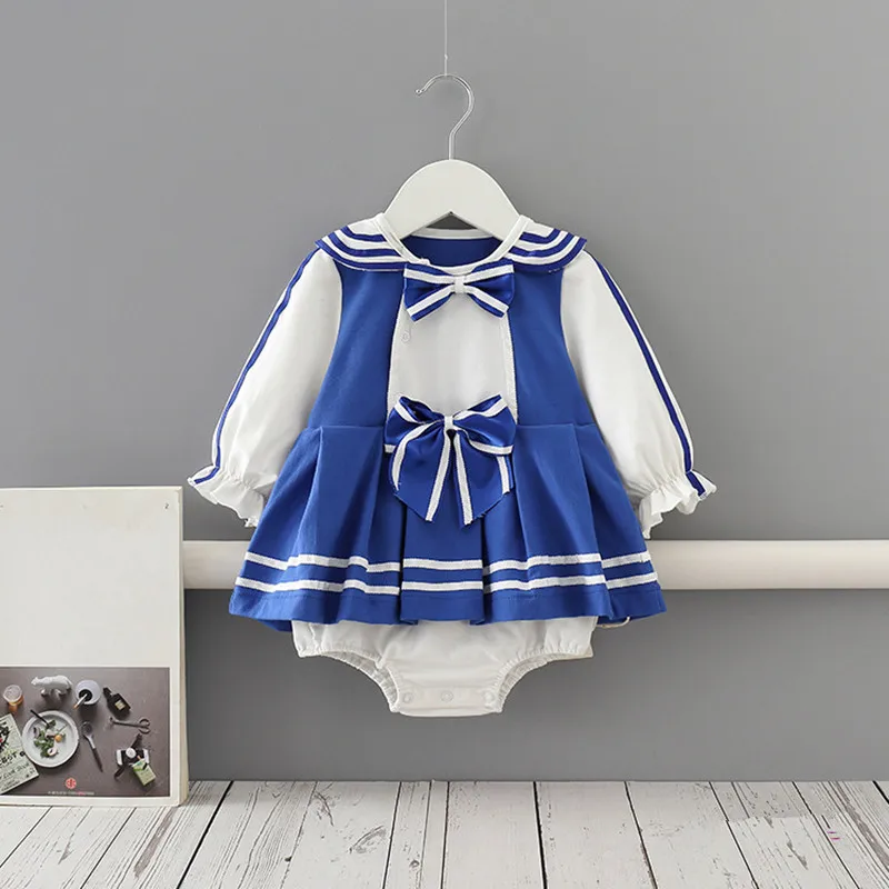 

Baby Autumn Clothing Lolita StyIe Infant Baby Girls Bodysuits Jumpsuits Outfits Kids Clothes Casual Playsuit 0-2Y