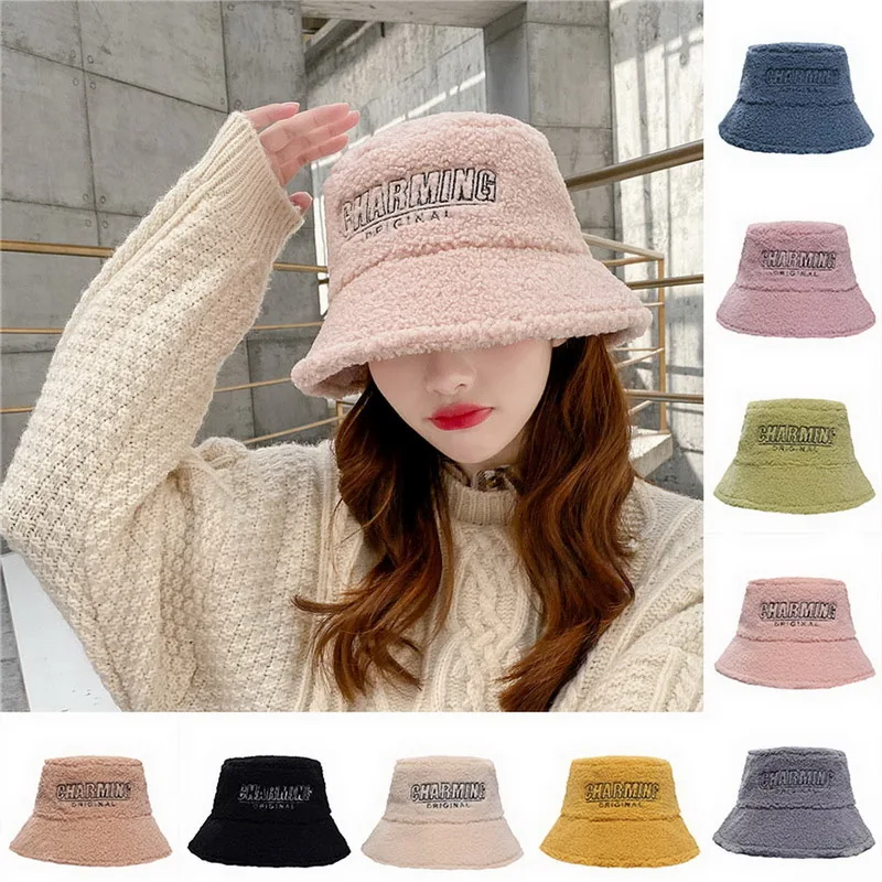 

New fashion Autumn/Winter fashion cute new fashion ladies' hats for women with plush sheep hair fashion hats For Ladies