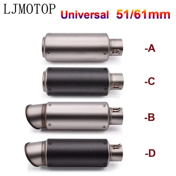 

51mm 61mm motorcycle with DB killer exhaust pipe Exhaust Pipe Muffler For KTM Duke 390 RC390 Duke 125 RC125 990 Adventure