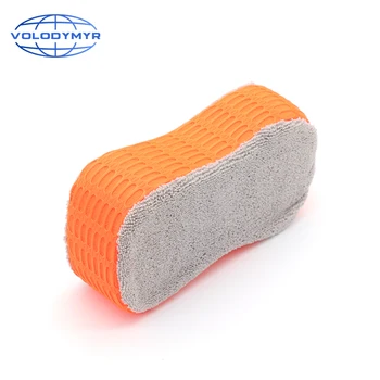 

Car Wash Sponge 8 Shape Orange and Gray Auto Detailing Washing Tools Microfiber Towels for Motorcycle Carwash Cleaning Detail
