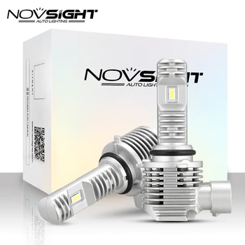 

NOVSIGHT New 2Pcs H7 LED 12V LED Headlight Bulbs for car H4 9005 9006 HB3 HB4 H11 Turbo LED Car lights Bulbs 6000k white